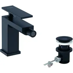 hansgrohe Tecturis E Einhebel-Bidetmischer, mattschwarz - Sonstige Armaturen mit puristischem Design und langlebigem Keramikmischsystem. Ideal für moderne Bäder, inklusive komfortabler Zugstangen-Ablaufgarnitur.