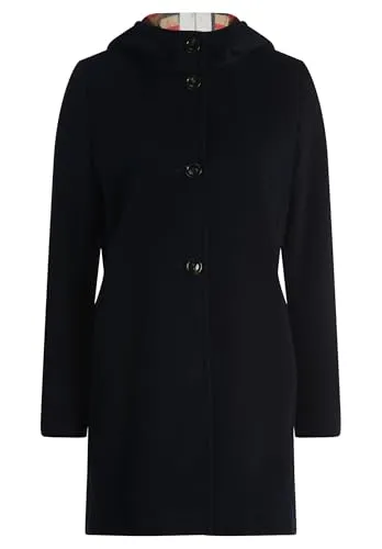 Gil Bret Damen Kurzmantel mit Kapuze in blau von Gil Bret