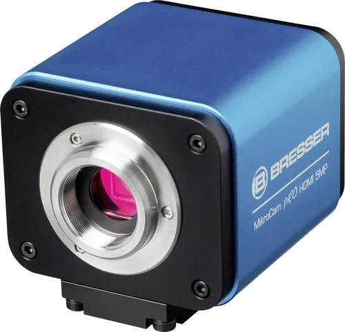 BRESSER MikroCam PRO HDMI 5MP Mikroskopkamera - Die BRESSER MikroCam PRO HDMI 5MP bietet brillante Full HD Bildqualität und einfache Bedienung. Ideal für Mikroskopanwender, die Live-Ansichten drahtlos oder über HDMI genießen möchten. Perfekt für detailreiche Aufnahmen!