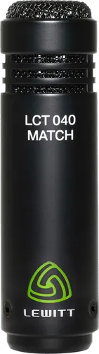 Lewitt LCT 040 MATCH Mikrofon - Kondensatormikrofon mit Nierencharakteristik, ideal für Studioaufnahmen und Live-Anwendungen, bietet ausgewogenen Klang und hohe SPL von 135 dB, inklusive Windschutz und Transporttasche.