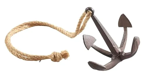 itsisa Deko Anker aus Gusseisen D: 17,5 cm zum Hängen oder Stellen