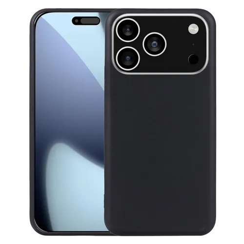 Handyhülle Silikon TPU für Apple iPhone 17 Pro Schutz Cover Dünn Schwarz