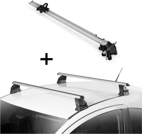 Fahrradträger Bike Pro + Dachträger VDP EVO ALU für BMW 5 GT (F07) 2009-2017 - Komplettset aus leichtem Aluminium-Fahrradträger und Dachträger für BMW 5 GT (F07). Einfache Montage, kompatibel mit allen Fahrradtypen. Maximale Zuladung 15 kg für den Träger und 75 kg für das Dach.