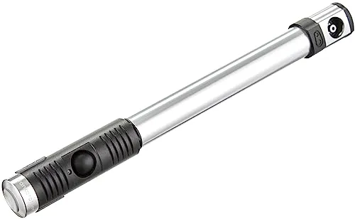 Crankbrothers KLIC PUMP Hochdruckmessgerät CO2 mit Rahmenhalter - Luftpumpen mit integriertem Manometer für präzise Druckmessung bis 120 psi, ideal für Radfahrer und leicht zu transportieren.