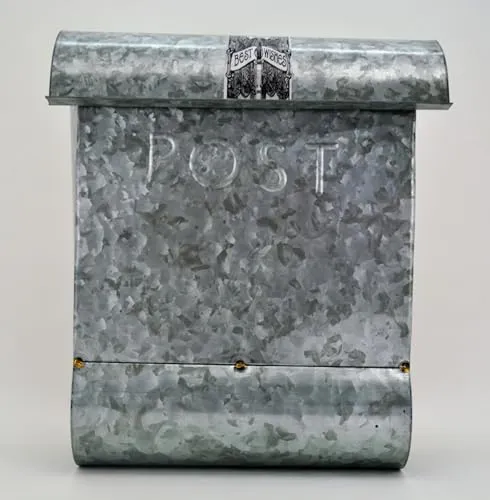 KUHEIGA Briefkasten Postkasten Zeitungsrolle Zink Briefebox