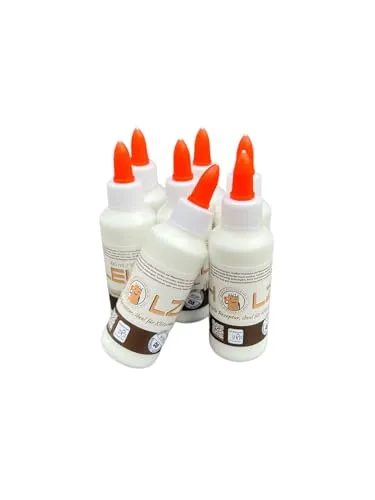 Klötzchenmann Holzleim zum Basteln Holzkleber lösemittelfrei für DIY Projekte für Bastelklötzchen transparent (100 g)