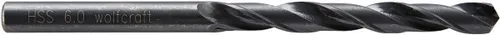 Wolfcraft Metallbohrer HSS rollgewalzt 7506010 Ø 6,0 mm Rundschaft  Metallbohrer