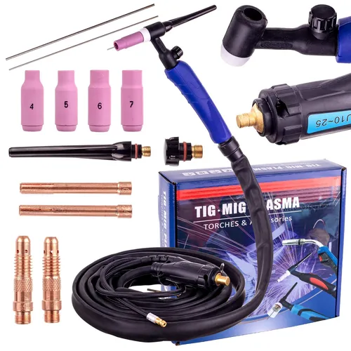 Schweißbrenner TIG LIFT Welding Torch 4m Schweißen MMA MIG/MAG Stecker 25