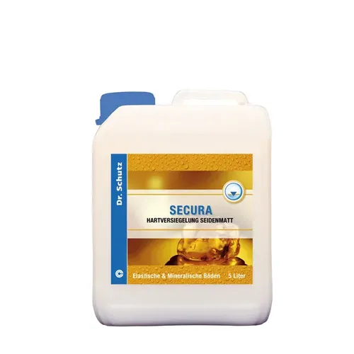 Dr. Schutz Secura Hartversiegelung seidenmatt 10L - Bodenversiegelung für PVC, CV, Linoleum - schmutzabweisend und rutschhemmend, ideal für stark beanspruchte Flächen in Gewerbe und Gastronomie, Made in Germany.
