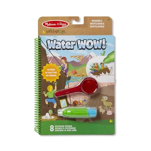 Melissa & Doug | Let's Explore Deluxe Water Reveal Pad-Outdoor Adventure | Pretend Play | ab 3 Jahren | Geschenk für Jungen oder Mädchen, 40821, Multicolor