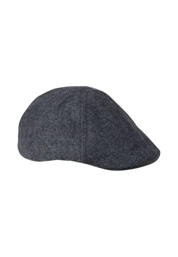 camel active Herren Flat Cap aus Wollmix Dunkelgrau, Menswear-L