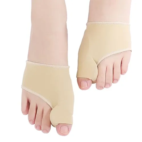 Neoreser Hallux Valgus Korrektur Bandage, Großer Zeh & Fußzehen Entlastung Vorfusspolster, Schiene Zehenkorrektor für Damen & Herren(L(41-45))
