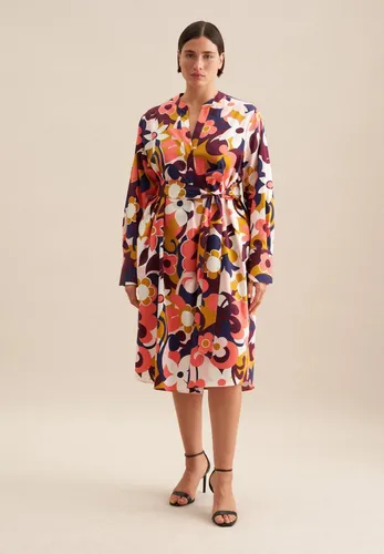 seidensticker Sommerkleid Schwarze Rose 1/1 Kragen Floral