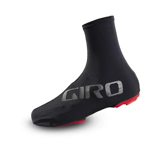Giro Bike Unisex Aero Überziehschuhe, Black 22 - Radsport-Beinlinge für Herren, super dehnbares Modell mit Wasserdichtigkeit und reflektierendem Logo für bessere Sichtbarkeit im Straßenverkehr.