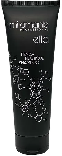 Mi Amante Professional Ella Renew Boutique Shampoo 250 ml - Hochwertiges hydratisierendes Shampoo mit Keratin, ideal für gesundes, glänzendes Haar. Es spendet intensiv Feuchtigkeit und verringert Haarbruch für ein voluminöses Finish.