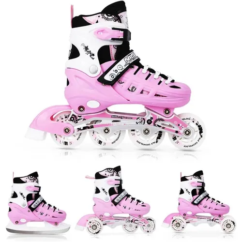 Nils Extreme NH10905 Inliner 4in1 - Verstellbare Schlittschuhe für Eishockey und Inlineskating, hohe Qualität und vielseitige Nutzung