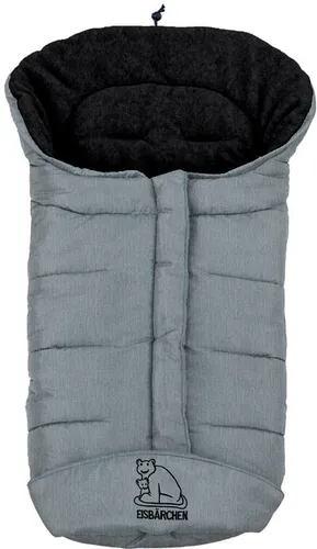 Heitmann Felle Fußsack Eisbärchen - Winterfußsack für Kinderwagen - Fußsäcke mit wind- und wasserabweisendem Außenstoff, kuscheligem Fleecefutter und Mumienform für optimale Wärme bei eisigen Temperaturen.