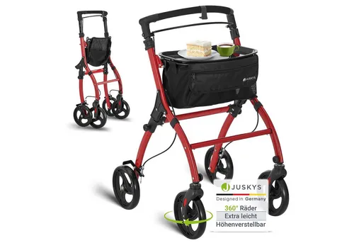 Juskys Aluminium Wohnungsrollator Aktiv