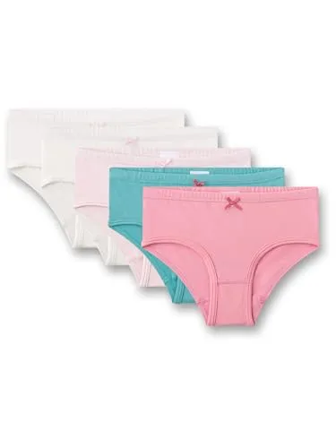 Sanetta Kid's Set Hipslip 337222 5er Pack - Kinder-Wäsche, 5er Pack Unterhosen in Rosa/Weiß, aus 95% Baumwolle für optimalen Tragekomfort und perfekte Passform im Alltag.