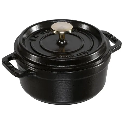 staub Bräter schwarz 0,4 l - Hochwertiger Bräter aus Gusseisen, ideal für schmackhafte Gerichte und gleichmäßige Wärmeverteilung, perfekt für kreative Kochabende.