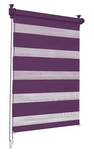 Doppelrollo Lila 80 x 210cm in lila von Sonello