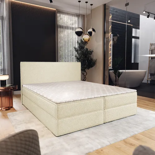 Masseno Boxbett Creme 180x200 cm