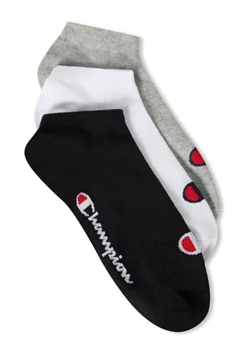 Champion Unisex Core 3pp Sneaker socken, Hellgrau Meliert, 39-42