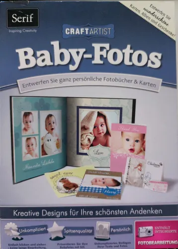 Serif Craft Künstler Baby Fotos NEU Windows 7 bis XP #5.6 635 M7