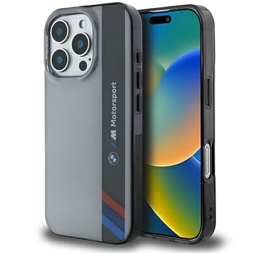BMW iPhone 16 Pro Max Hardcase Motorsport - Grau - Taschen & Schutzhüllen, hochwertiges Hardcover mit stylischem Motorsport-Design für optimalen Schutz und individuelles Styling.