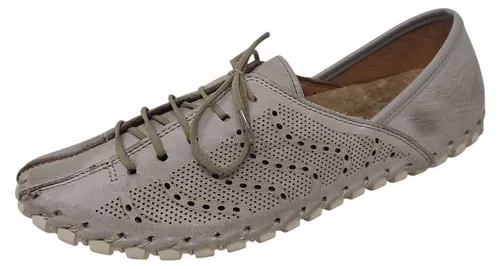 Produktbild Gemini Damen Schnürschuh Leberschuh 031218-02, Größe:37 EU, Grau