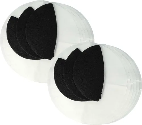 vhbw 12x Papierfilter, 6x Aktivkohlefilter Ersatz für DeLonghi DL F38 für Fritteuse - 18-tlg. Filter-Set