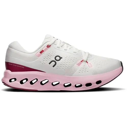 On Damen Cloudsurfer 2 Laufschuhe (Größe 38.5, weiß) - Leichte Laufschuhe mit innovativer CloudTec Phase und Helion Superfoam für hervorragenden Komfort bei täglichen Asphaltläufen.