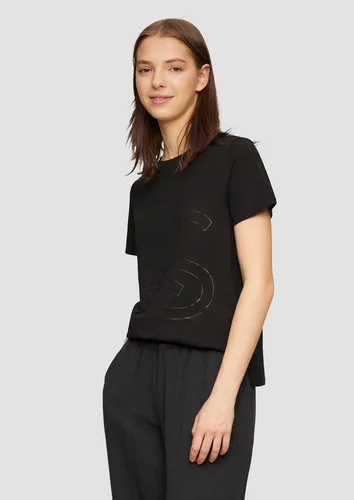 QS Kurzarmshirt T-Shirt T-Shirt aus Jersey mit Frontprint