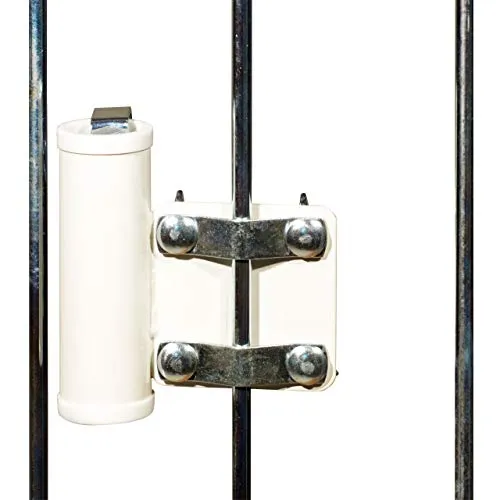 Videx-Sonnenschirmhalter für Balkongitter, weiß, Ø 25mm in weiß von Videx