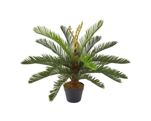 Kunstpflanze Kunstpflanze Grün 'Palmfarne' Cycadales Pflanze im Topf, 75 cm, Homescapes, Höhe 75 cm