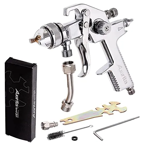 Auarita Profi Spritzpistole 1.4mm für Druckbehälter - Lackierpistole für präzise Malerei mit 1.4mm Düse, ideal für effiziente Farbaufträge und gleichmäßige Ergebnisse bei großen Flächen.