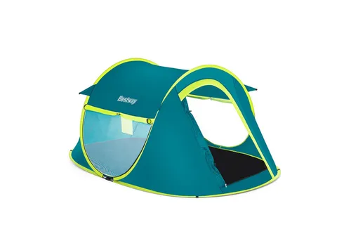 Bestway® 2-Personen-Wurfzelt Coolmount 2 - Schneller Aufbau - Zelt für 2 Personen mit feuerhemmendem Gewebe, wasserdichten Nähten und schneller Aufbauzeit von nur 3 Minuten. Ideal für Camping-Ausflüge und bietet zusätzlichen Stauraum durch Innentaschen.