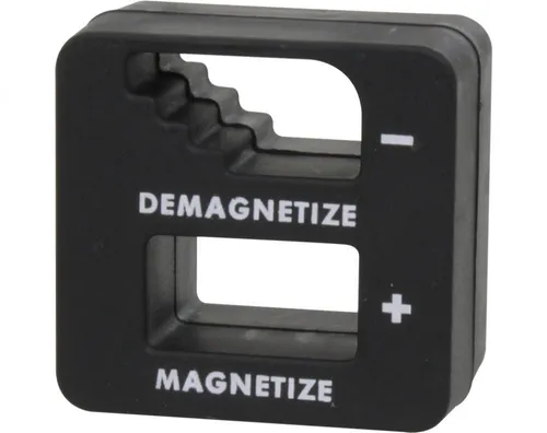 Magnetisierer & Entmagnetisierer für Werkzeuge - Praktisches Gerät zum Magnetisieren und Entmagnetisieren von Stahlwerkzeugen wie Schraubendrehern und Pinzetten - kompakt mit den Maßen 52 x 50 x 29 mm.