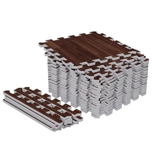 GORILLA SPORTS® Bodenschutzmatte Fitness - 6/8/16/18 Stück, 30x30 oder 60x60, Eva Schaumstoff, rutschfestes Schutzmatten Set für Home Gym & Krafttraining, Puzzlematte für Fitnessgeräte