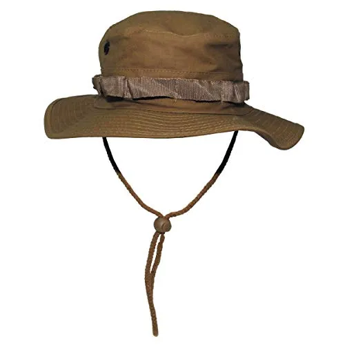 MFH Buschhut US mit Kinnband GI Boonie Rip Stop, L, Coyote Tan
