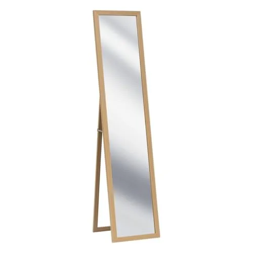 5five Simply Smart Standspiegel Tasso - Eleganter Standspiegel in Braun, 155x35 cm, aus robustem MDF - ideal für Schlafzimmer und Wohnzimmer, bringt Wärme und optische Vergrößerung in jeden Raum.
