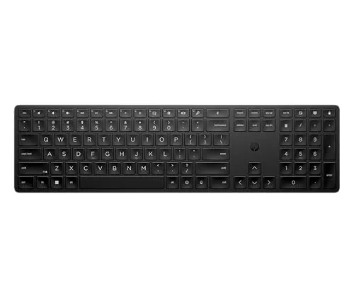 HP 450 (DE, Kabellos) (4R184AA ABD) - Hochwertige kabellose Tastatur, ideal für ein aufgeräumtes Arbeitsumfeld