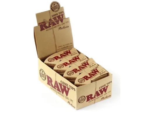 RAW  Cone Shaped Tips Perfecto-75 mm x 26 mm-24 Heftchen a 32 Blatt, Papier