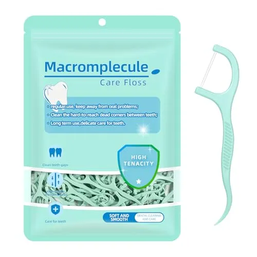 Minz Zahnseide Stick mit Zwei Fäden, Zahnseide für die Zahnpflege – Dental floss zum Entfernen von Plaque und Speiseresten 300