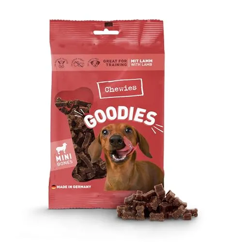 Chewies Hundeleckerli Training Mini Lamm Knöchelchen - 125 g - Hundesnacks zuckerfrei & mit hohem Fleischanteil - ideal als Trainings-Leckerli für Ihren Hund