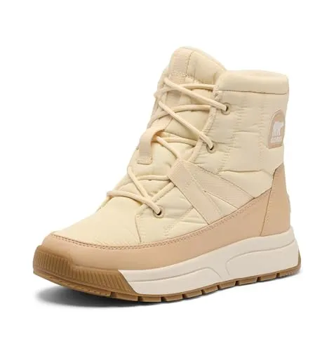 Sorel Whitney III Mid WP honey white ceramic (292) 8 - Damen Wanderschuhe - Wasserdichte Mid Cut Stiefel mit 200g Isolierung, optimierter Dämpfung und großzügigem Zehenbereich für maximalen Komfort bei kaltem Wetter.