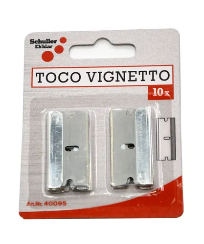 10x Ersatzklingen Klingen für Glasschaber von Schuller Toco Vignetto 40 mm