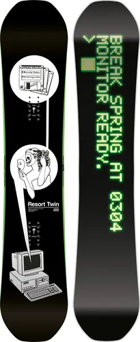 CAPITA SB RESORT TWIN WIDE Snowboard 2026 - 158W in schwarz von CAPITA
