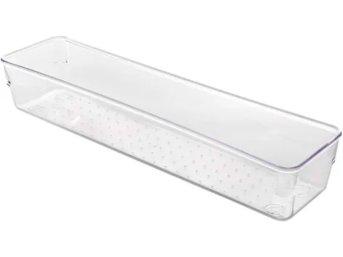 Metaltex Schubladen Ordnungssystem groß, schmal - Optimieren Sie Ihre Schubladen mit dem Metaltex Ordnungssystem. Ideal für Küche, Bad oder Büro, bietet es klare Sicht und einfache Handhabung. BPA-frei und leicht zu reinigen – für vielseitige Aufbewahrung.