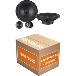 Lautsprecher Boxen Einbaupaket Front Axton ATC165S passend für Ford Focus '18 | 2x Tief-Mitteltöner 2x Hochtöner 2x Frequenzweiche